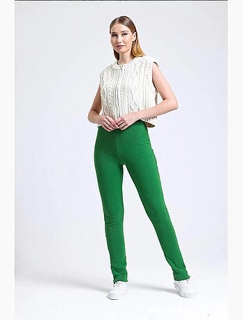 Pantalon de survêtement taille haute avec fente zippée hiccup