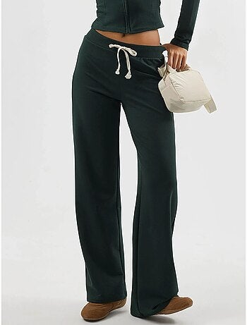 Pantalon de survêtement taille haute, jambes droites et cordon de serrage busem