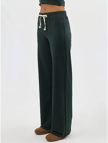 Pantalon de survêtement taille haute, jambes droites et cordon de serrage busem