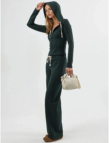 Pantalon de survêtement taille haute, jambes droites et cordon de serrage busem
