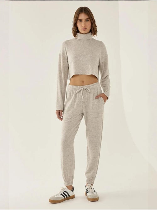 Pantalon de survêtement tricoté à taille élastique - Kiabi Pantalon de survêtement tricoté à taille élastique - Kiabi