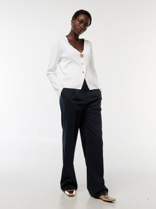 Pantalon de tailleur coupe large