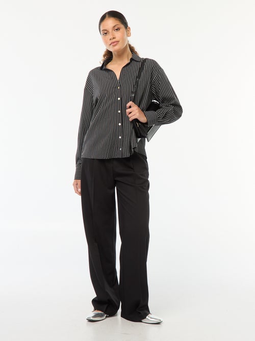 Pantalon de tailleur coupe large - Kiabi