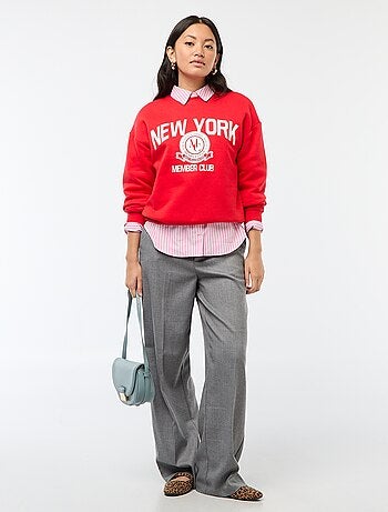 Pantalon de tailleur en flanelle