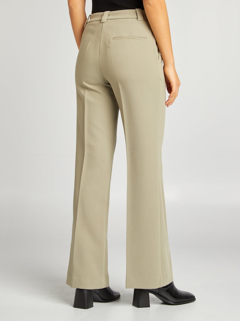 Pantalon de tailleur large Vert - Kiabi