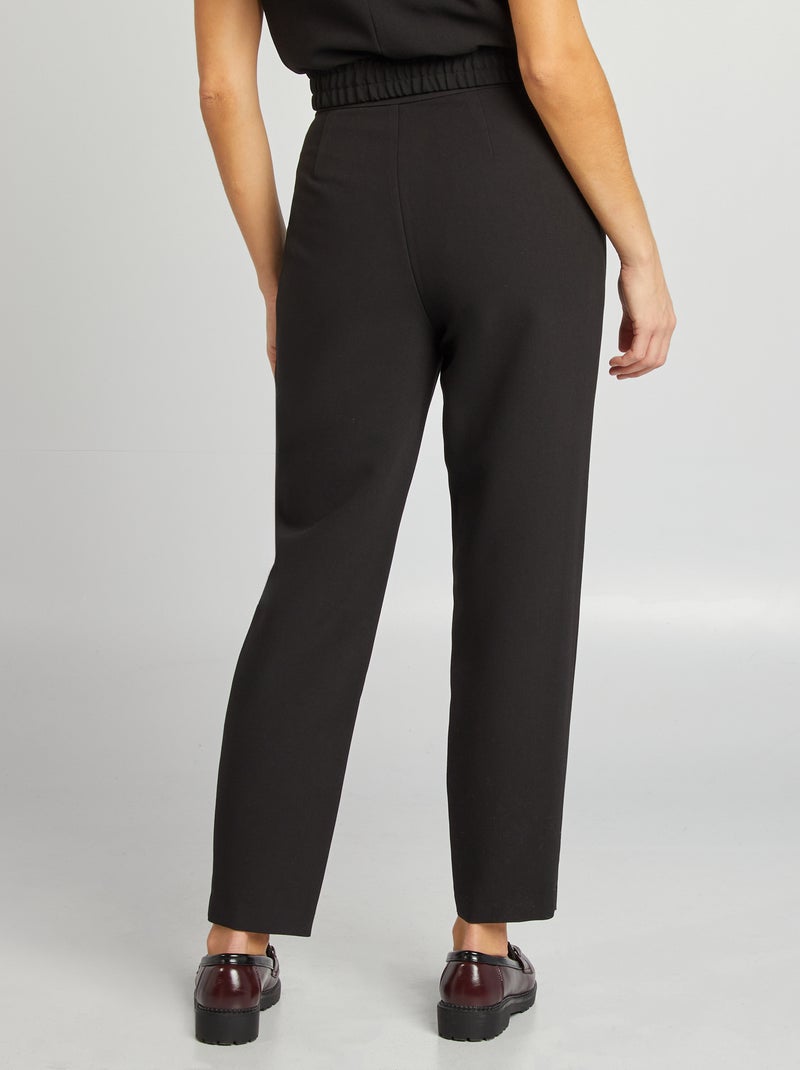 Pantalon de tailleur noir - Kiabi