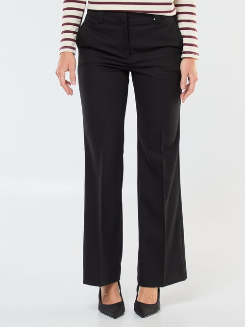 Pantalon de tailleur uni coupe droite - Kiabi