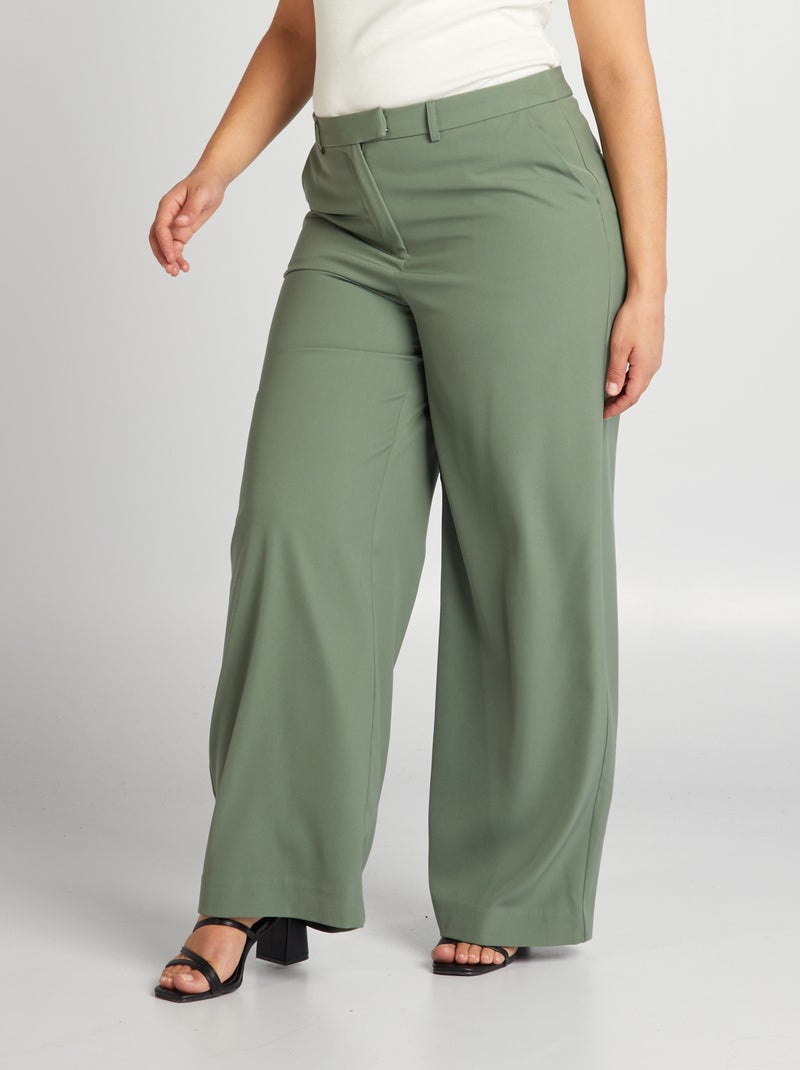 Pantalon de tailleur Vert - Kiabi