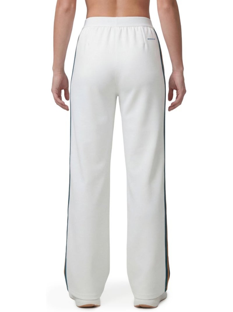 Pantalon de tennis jambes larges femme tennis femme volley-w Blanc - Kiabi