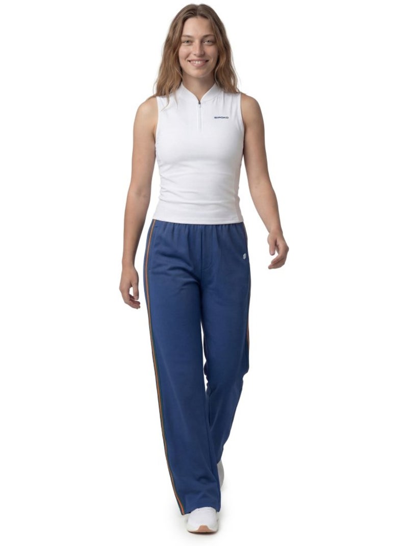 Pantalon de tennis jambes larges femme tennis femme volley-w navy Bleu - Kiabi