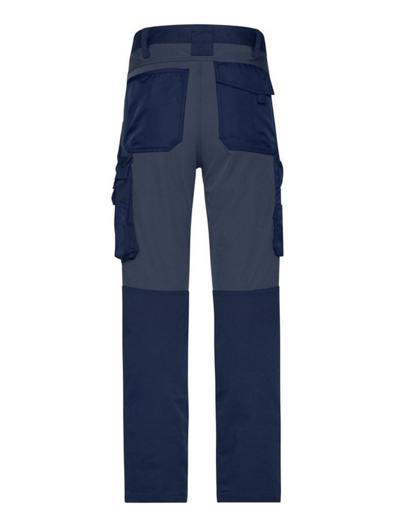 Pantalon de travail - james and nicholson Bleu - Kiabi