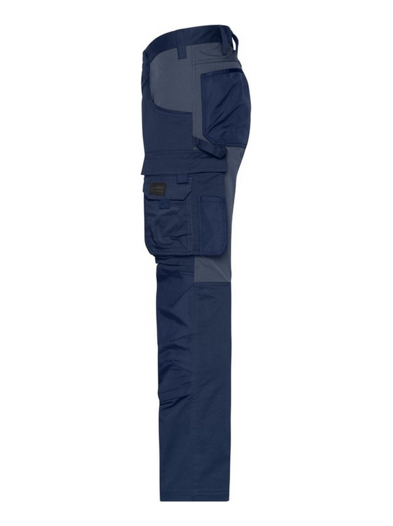 Pantalon de travail - james and nicholson Bleu - Kiabi