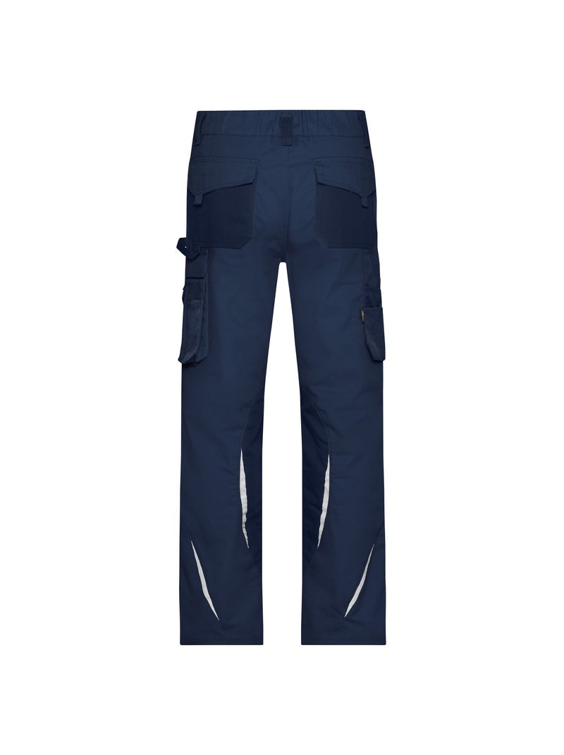 Pantalon de travail - james and nicholson Bleu marine - Kiabi