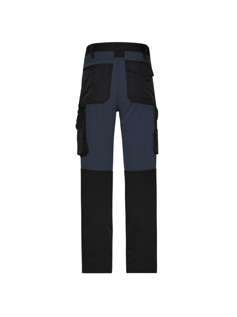 Pantalon de travail - james and nicholson Noir Noir - Kiabi