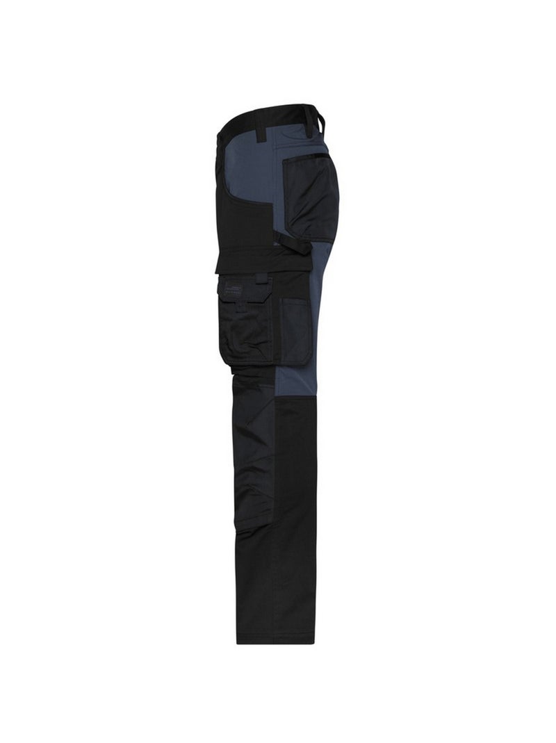 Pantalon de travail - james and nicholson Noir Noir - Kiabi
