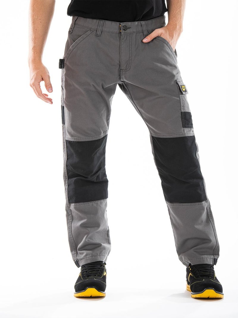 Pantalon de travail avec emplacement pour genouillères BUKLERG 'Rica Lewis' Gris - Kiabi