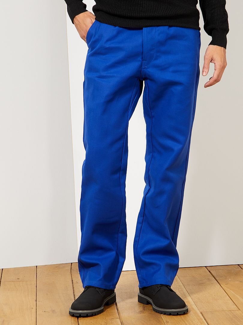 Pantalon de jardinage  Pantalon de travail, Bleu de travail