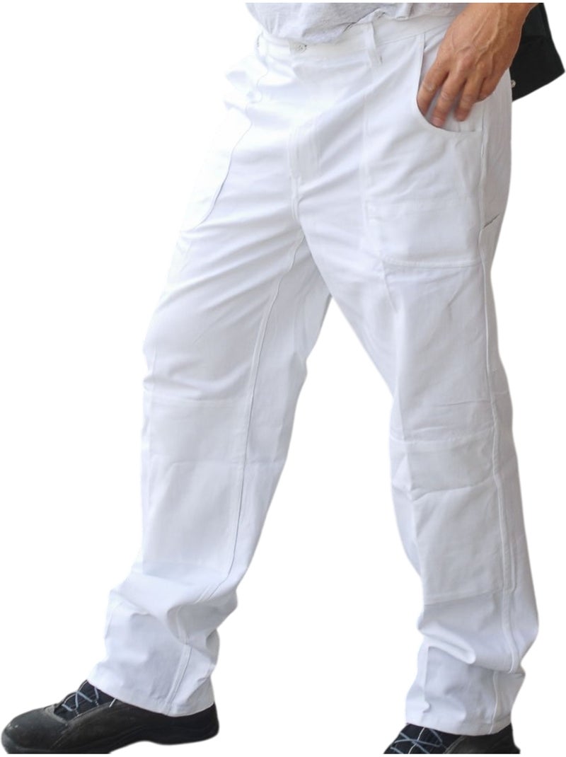 Pantalon de travail classic - voitureson classic workwear Blanc - Kiabi
