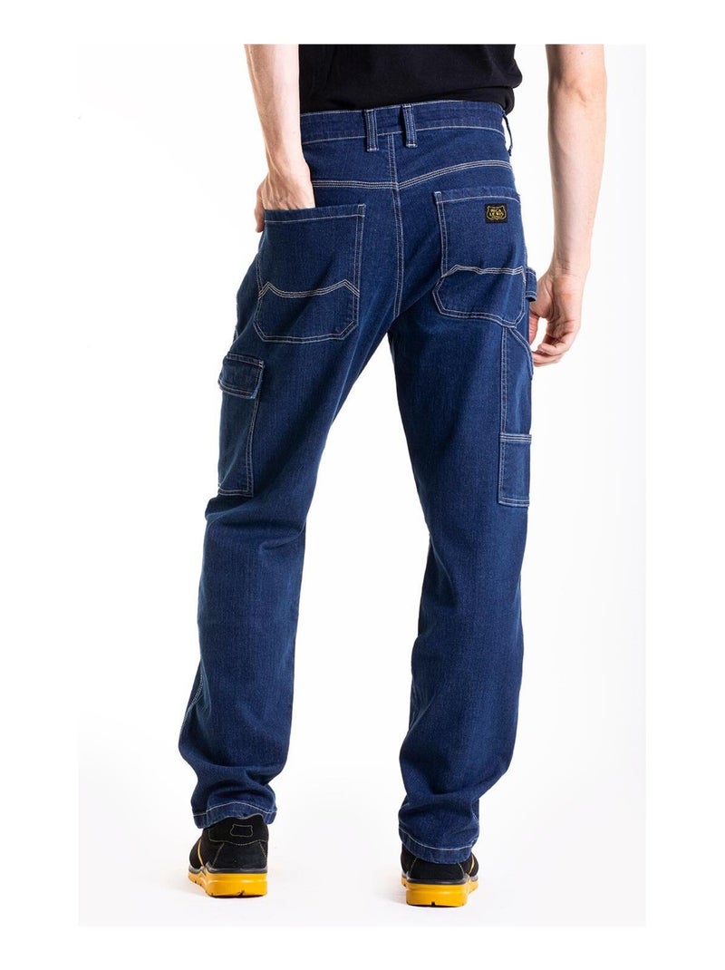 Pantalon de travail coupe carpenter Fibreflex® CUTTER1 'Rica Lewis' Bleu - Kiabi