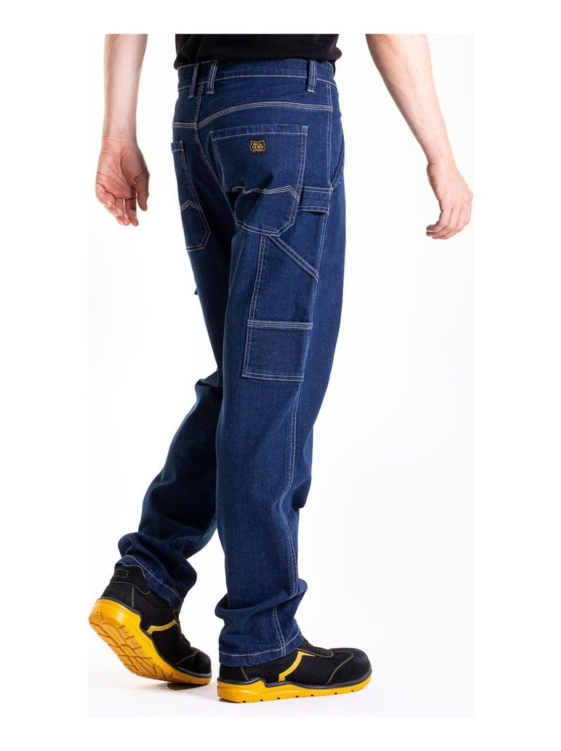 Pantalon de travail coupe carpenter Fibreflex® CUTTER1 'Rica Lewis' Bleu - Kiabi