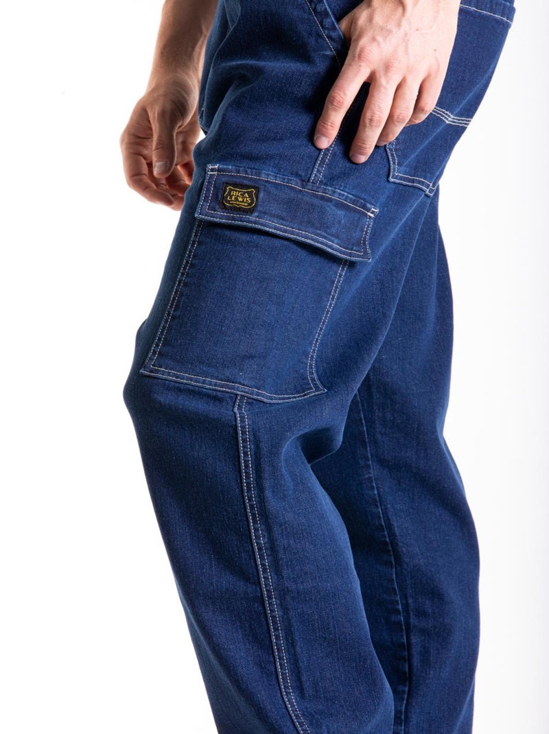 Pantalon de travail coupe carpenter Fibreflex® CUTTER1 'Rica Lewis' Bleu - Kiabi