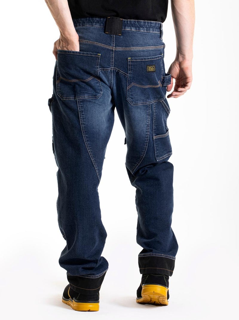 Pantalon de travail coupe carpenter Fibreflex® HAMMER2 'Rica Lewis' Bleu - Kiabi