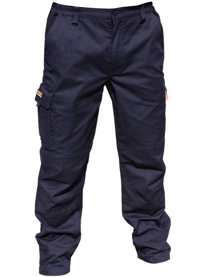 Pantalon de travail (entrejambe 81cm) - result Bleu marine - Kiabi