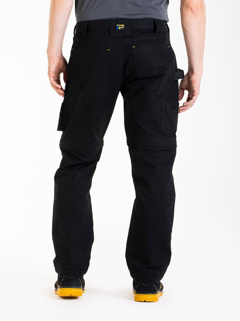Pantalon de travail modulable 2en1 Fibreflex® CONVERT 'Rica Lewis' Noir - Kiabi