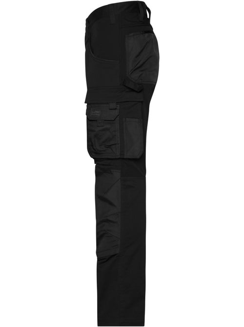 Pantalon de travail motif/style uni - james and nicholson - Kiabi