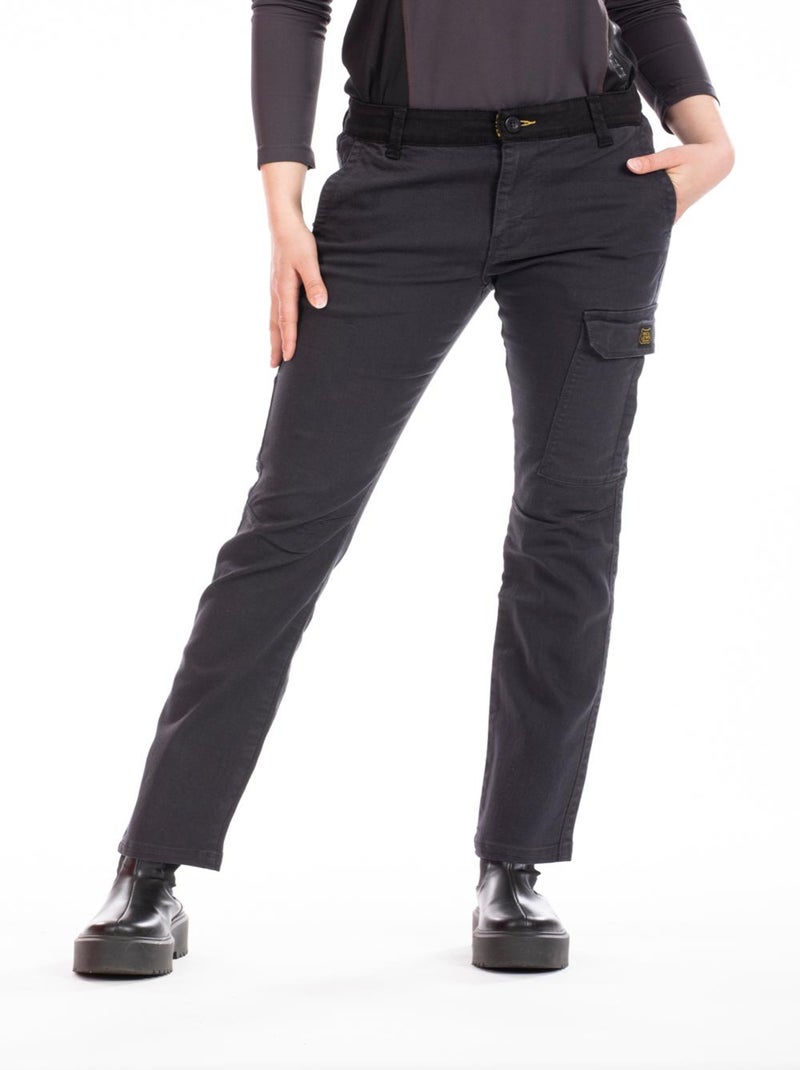 Pantalon de travail multi poches stretch BETTYC 'Rica Lewis' gris anthracite - Kiabi