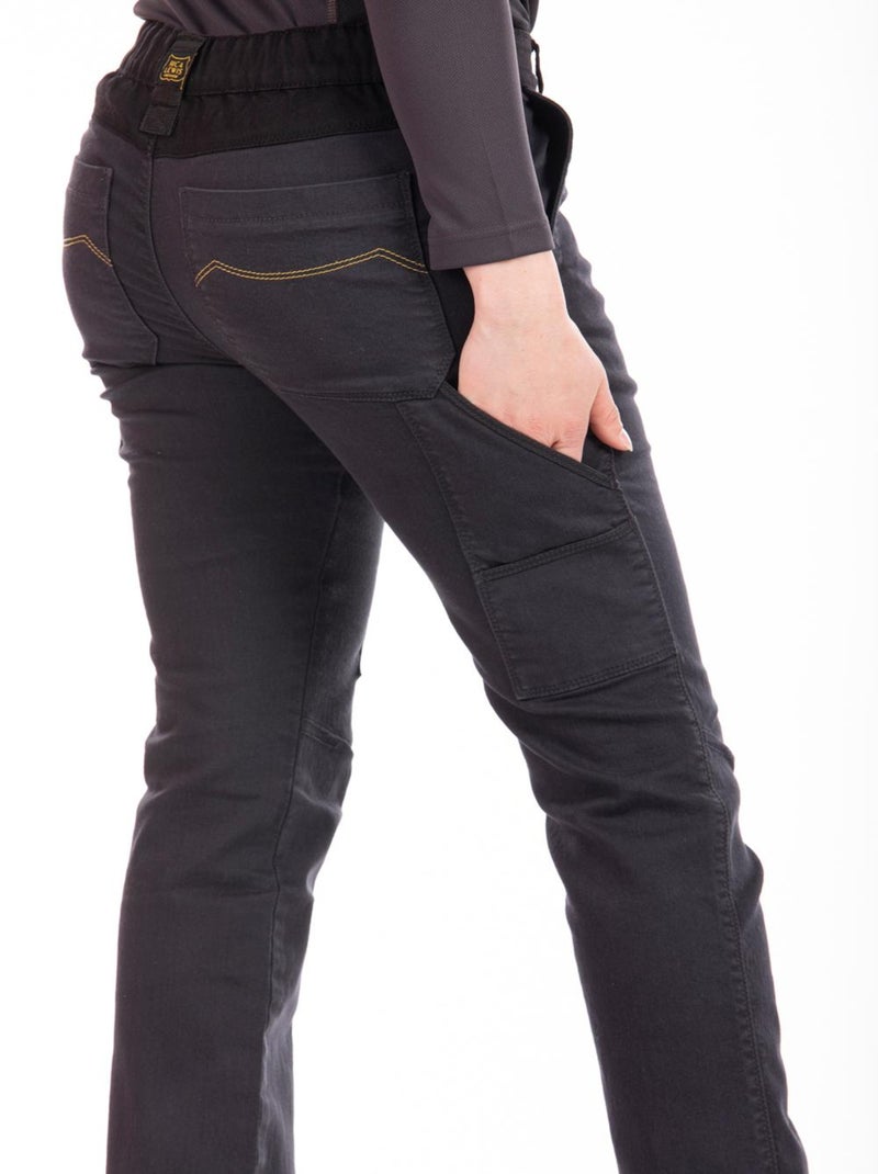 Pantalon de travail multi poches stretch BETTYC 'Rica Lewis' gris anthracite - Kiabi