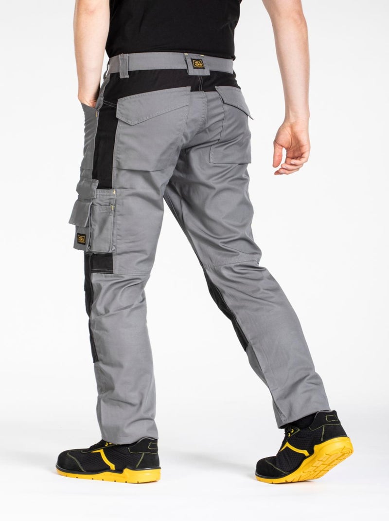 Pantalon de travail multipoches Fibreflex® MOBILOS 'Rica Lewis' Gris - Kiabi