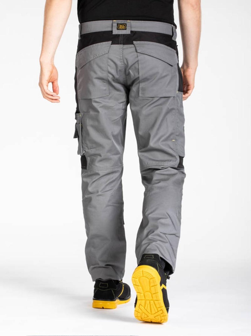Pantalon de travail multipoches Fibreflex® MOBILOS 'Rica Lewis' Gris - Kiabi