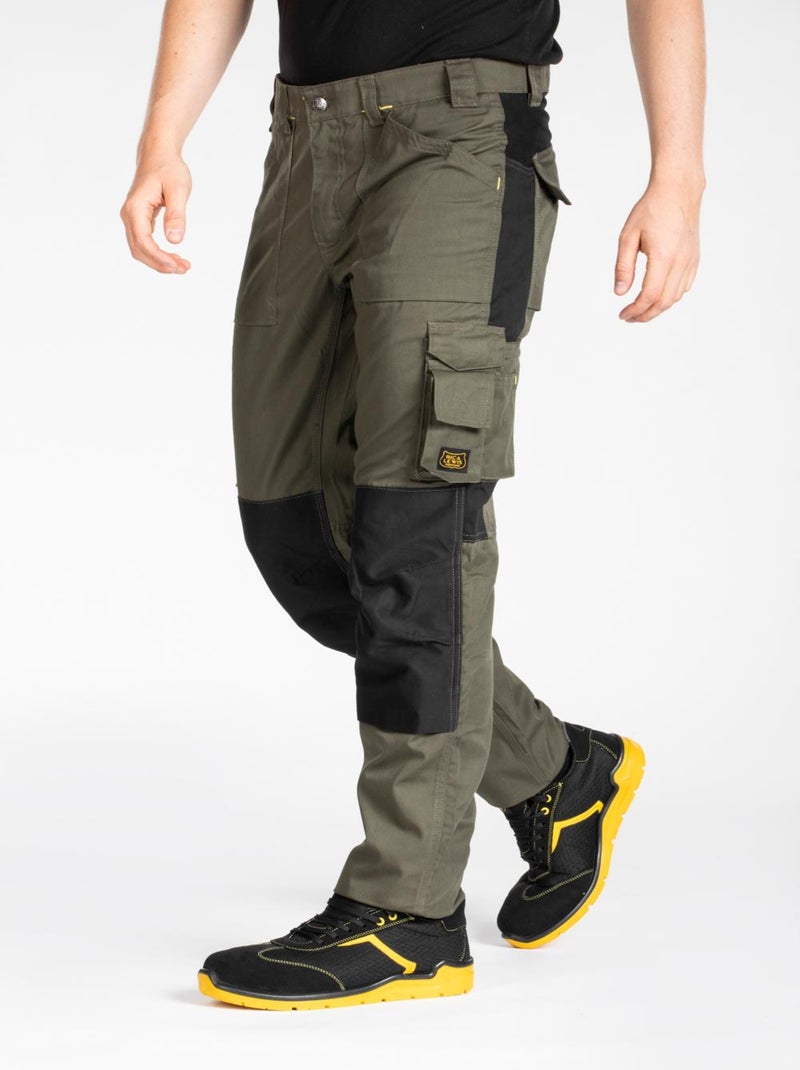Pantalon de travail multipoches Fibreflex® MOBILOS 'Rica Lewis' Vert - Kiabi