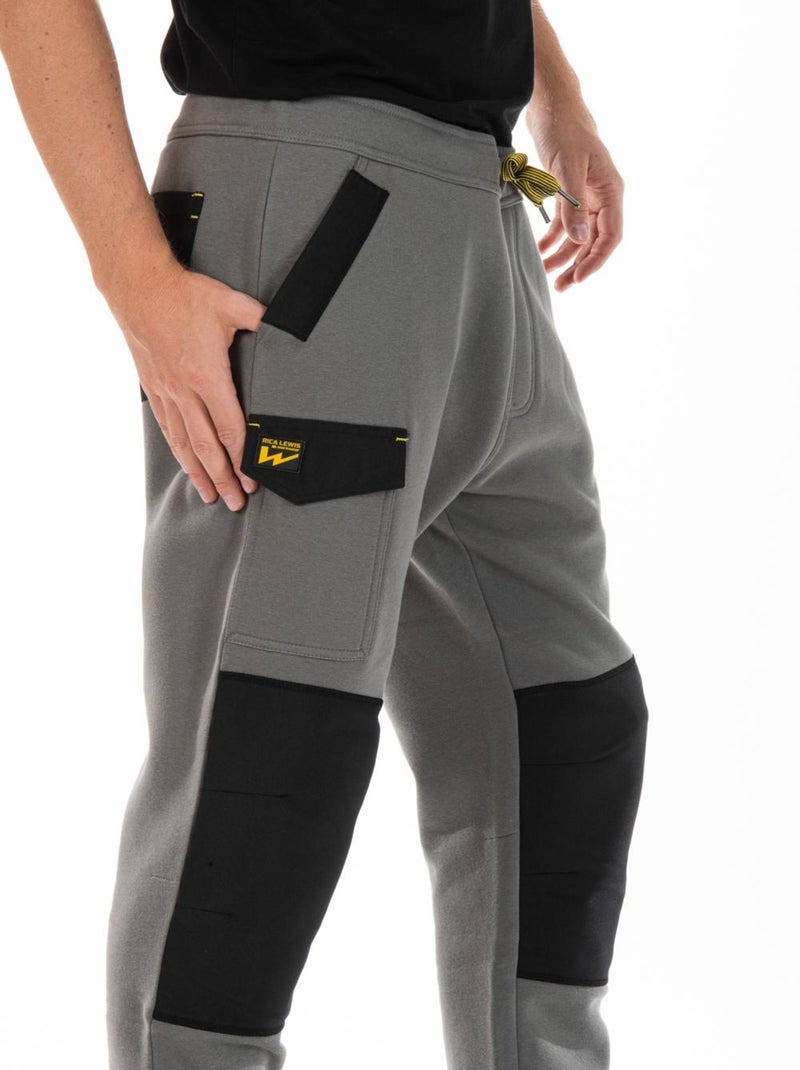 Pantalon de travail style jogg WOGG 'Rica Lewis' Gris - Kiabi