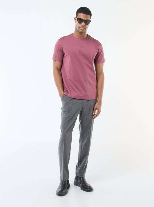 Pantalon de ville à fines rayures - Kiabi