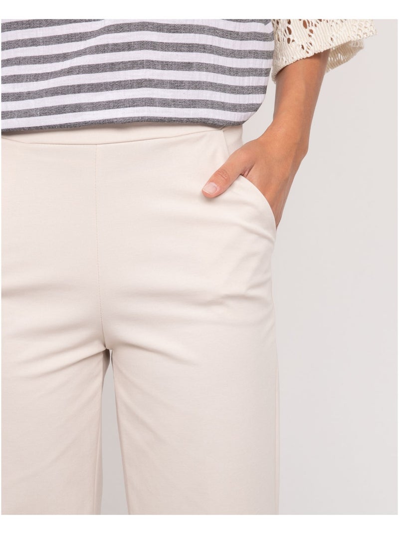 Pantalon de ville EKOLIA Beige - Kiabi