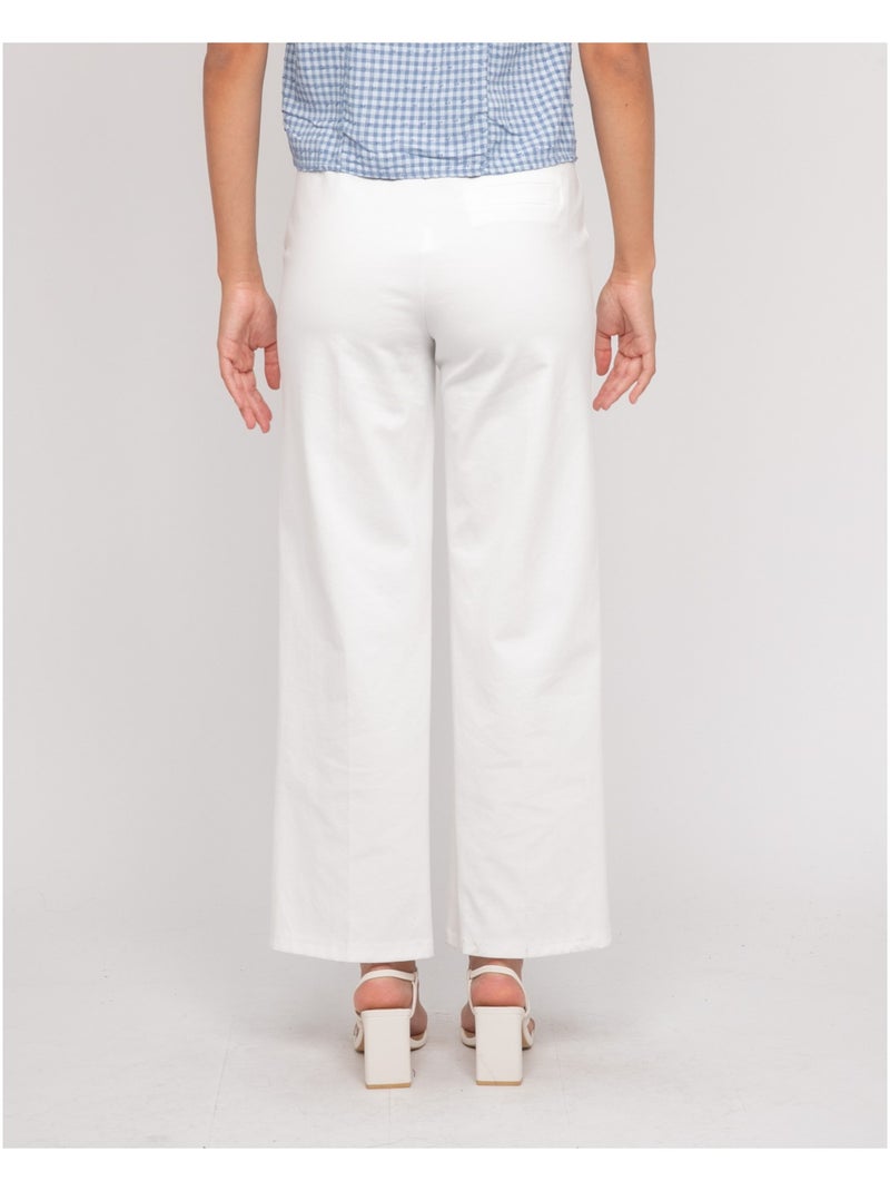 Pantalon de ville EKOLIA Blanc - Kiabi