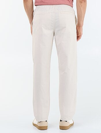 Pantalon de ville en popeline