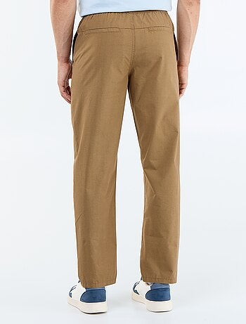 Pantalon de ville en popeline
