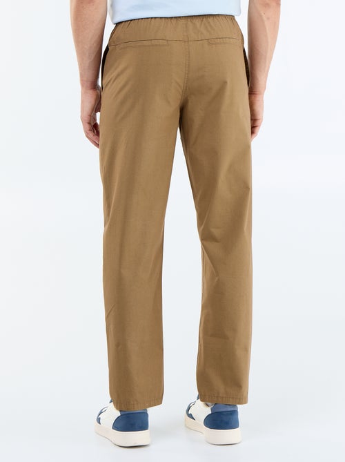 Pantalon de ville en popeline - Kiabi