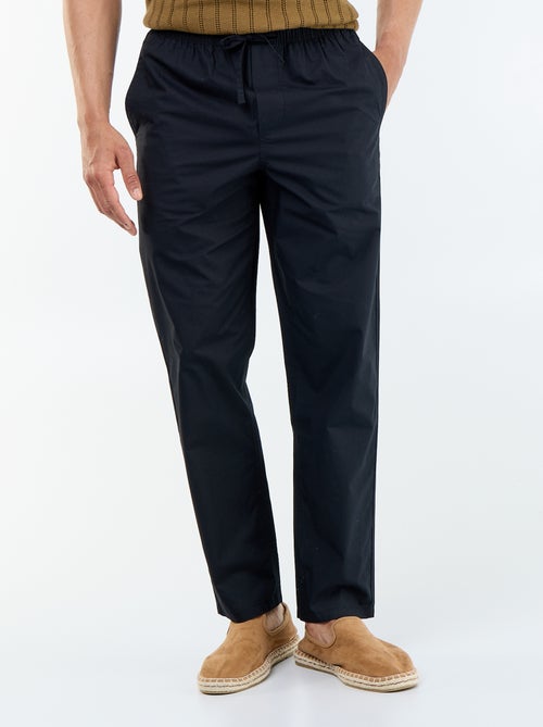 Pantalon de ville en popeline - Kiabi