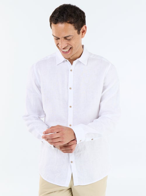 Pantalon de ville en popeline - Kiabi