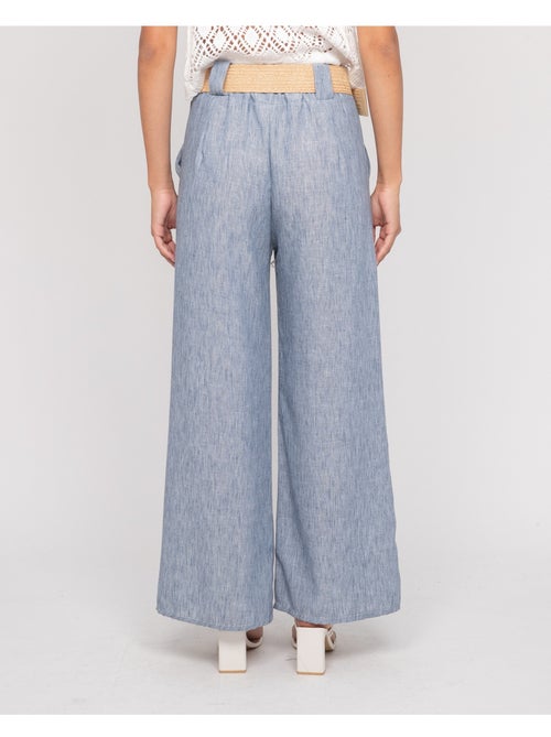 Pantalon de ville et ceinture ELOUVE - Kiabi