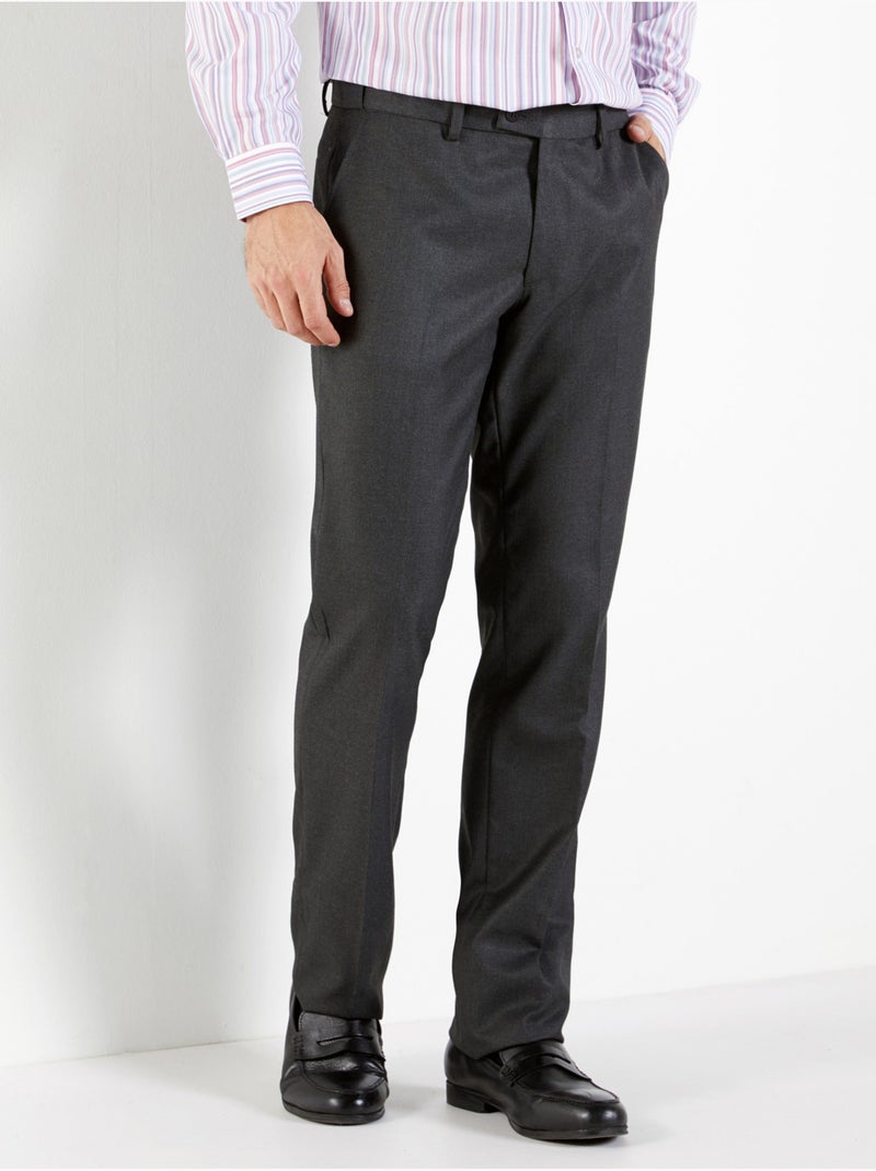 Pantalon de ville réglage invisible - DAXON gris anthracite - Kiabi