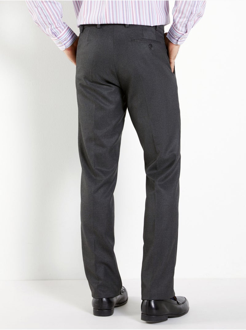 Pantalon de ville réglage invisible - DAXON gris anthracite - Kiabi