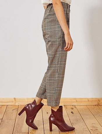 Pantalon de ville taille haute - Kiabi