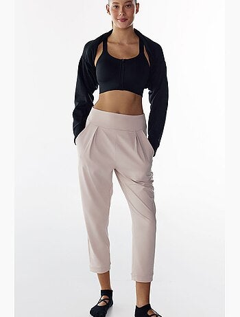 Pantalon de yoga femme taille basse penti