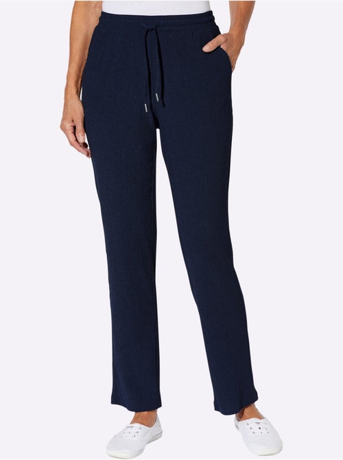 Pantalon décontracté à ceinture élastique avec poches latérales - Taille standard - Moda Vilona - Kiabi Pantalon décontracté à ceinture élastique avec poches latérales - Taille standard - Moda Vilona - Kiabi