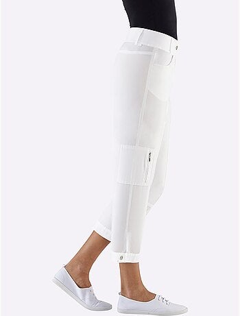 Pantalon décontracté à ceinture élastique avec poches pratiques - Taille courte - Witt